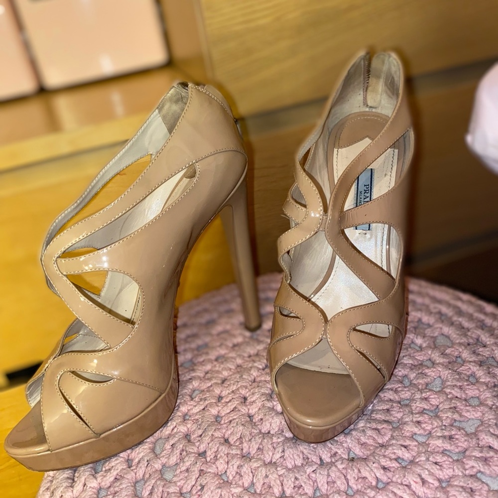 Nude Prada Heels